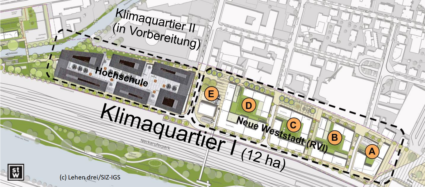 Planungsstand der Neuen Weststadt Esslingen