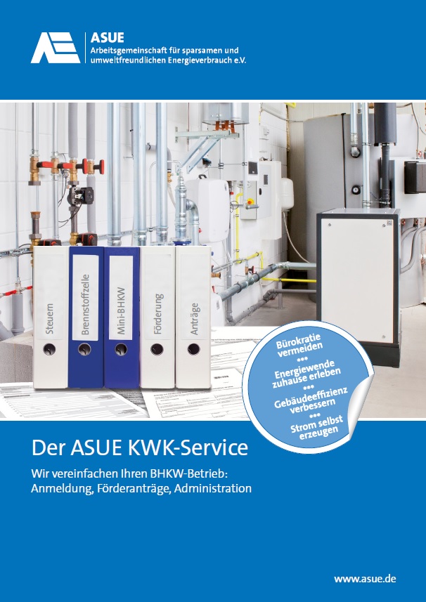 ASUE KWK-Service: Prospekt mit allen Informationen und Fromularen