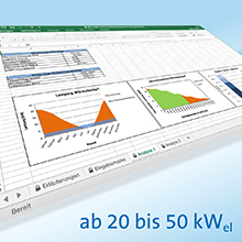 Kostenlose Excel-Tools zur Wirtschaftlichkeitsberechnung von KWK-Anlagen bis 50 kW elektrisch