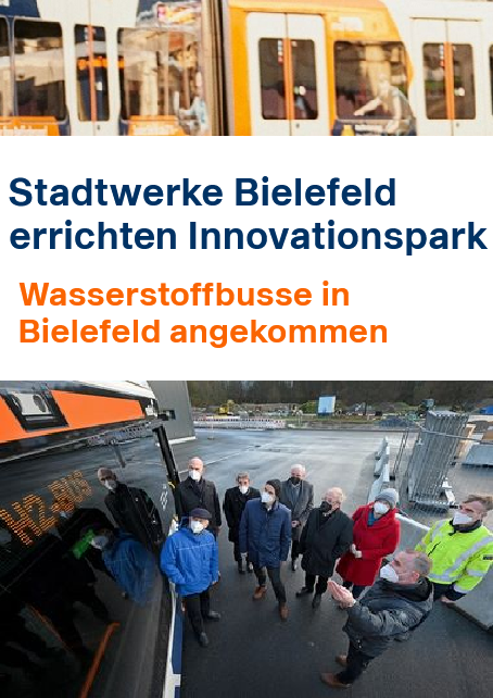 Stadtwerke Bielefeld: Wasserstoffbusse angekommen