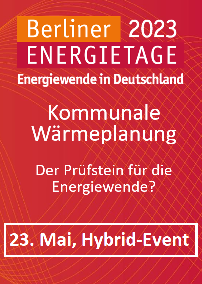 ASUE und DVGW auf den Berliner Energietage 2023: Kommunale Wärmeplanung