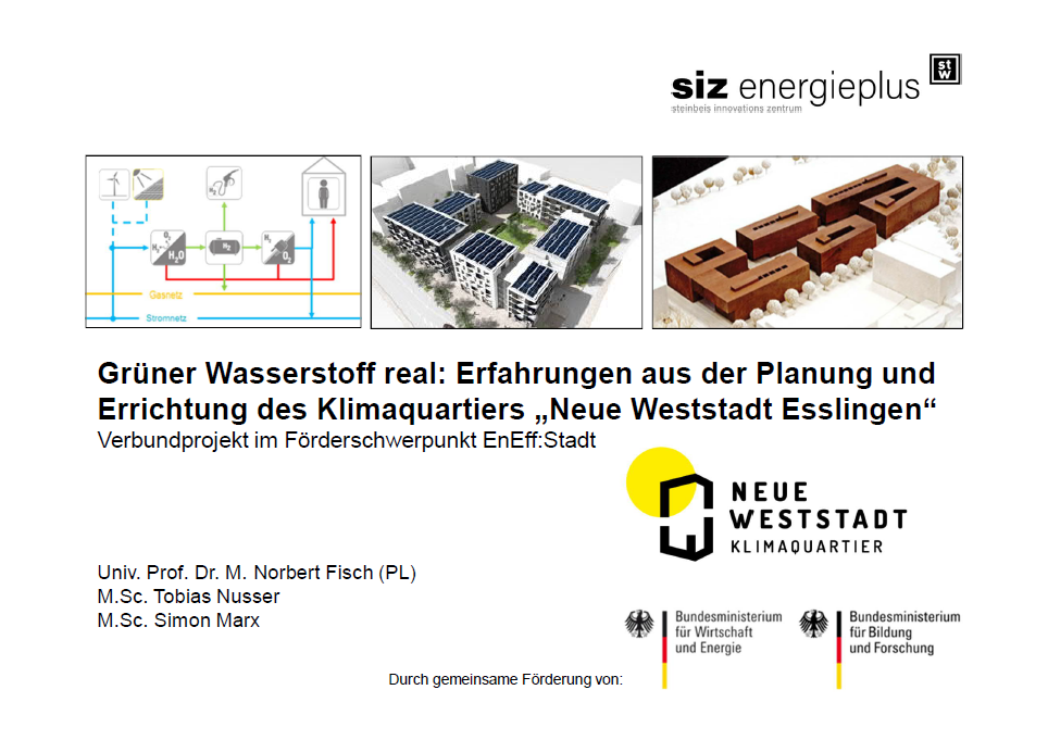 Neue Weststadt Esslingen: Projektpräsentation
